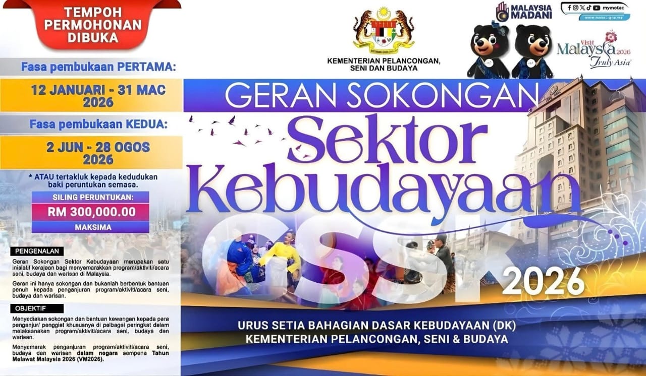 geran sektor kebudayaan 2026